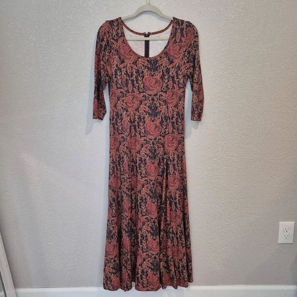 SOFT SURROUNDINGS Women's Size S Alcott Maxi Dress Floral